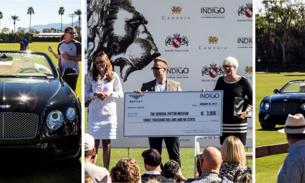 indiGO Auto Group’s Bentley Rancho Mirage Donates $3,000 to the General Patton Memorial Museum